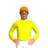 YELLOW, Orange cap