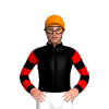 BLACK, YELLOW FIVE STARS, BLACK SLEEVES, RED HOOPS, Orange cap