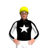 BLACK, WHITE STAR, WHITE SLEEVES, BLACK STRIPE, Yellow cap