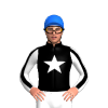 BLACK, WHITE STAR, WHITE SLEEVES, BLACK STRIPE, Blue cap