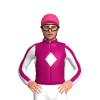 JAZZBERRY JAM, WHITE DIAMOND BAND, WHITE SLEEVES, JAZZBERRY JAM STRIPE, Pink cap