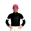 BLACK, RED FIVE STARS, WHITE ARMBANDS, Pink cap