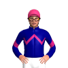NAVY, MAGENTA ZIGZAG CHEVRON, NAVY SLEEVES, MAGENTA CHEVRON, Pink cap