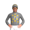 GREY, GOLD SPOTS, GREY CAP, GOLD SPOTS