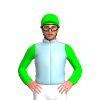 LIGHT BLUE, LIME SLEEVES, CAP