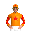 ORANGE, RED STAR, CHEVRONS SLEEVES, ORANGE CAP, RED STAR