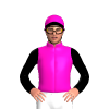 SHOCKING PINK, BLACK DIAMOND, SLEEVES,PEAK