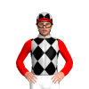 SILVER, BLACK DIAMONDS,RED SLEEVES,SILVER CAP,BLACK DIAMONDS,RED PEAK