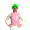 MAUVELOUS,CREAM SLEEVES,LIME CAP
