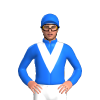 blue, WHITE VEE