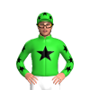 Lime Green, Black Star, Stars Sleeves And Cap