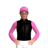 Black And White Diamonds, Hot Pink Cap And Sleeves