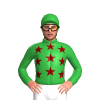 Green, Maroon Stars