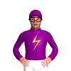 Purple, Gold Lightning Bolt, Lightning Bolt Cap