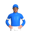 Blue, Five White Diamonds And Armbands, Diamond Cap