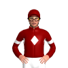 Maroon, White Diamond Band And Armbands