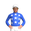Royal Blue, White Stars And Cap