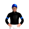 Black, Blue Mobeca Logo And Armbands, Dark Blue Cap