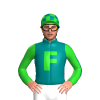 Teal, Lime Green F And Sleeves, Teal F, Checked Cap