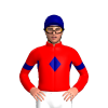 Red, Navy Blue Diamond Band And Armbands, Navy Blue Cap