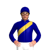 Navy Blue, Gold Sash