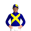 Navy Blue, Yellow Crossed Sashes, Quartered Cap
