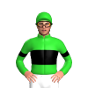 Lime Green, Black Band And Armbands