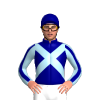 Navy, Light Blue Crossed Sashes And Sleeves, Navy Stripe, Navy Cap, Light Blue Spot