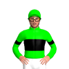 Lime, Black Band And Armbands