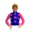 NAVY, PINK STARS, PINK SLEEVES, Brown cap