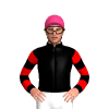 BLACK, YELLOW FIVE STARS, BLACK SLEEVES, RED HOOPS, Pink cap