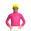 PINK, BLUE SIX SPOTS, Yellow cap