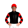 BLACK, YELLOW FIVE STARS, BLACK SLEEVES, RED HOOPS, Red cap