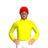 YELLOW, Red cap