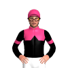 PINK , BLACK HALVES, BLACK DIAMOND BAND , BLACK SLEEVES , PINK ARMBANDS, Pink cap