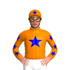 ORANGE, MEDIUM BLUE STAR, ORANGE SLEEVES, MEDIUM BLUE STARS, ORANGE CAP, MEDIUM BLUE STAR