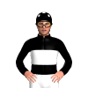 Black, White Band, Spots Cap