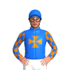 BLUE,ORANGE MALTESE CROSS,ORANGE CHECKS SLEEVES