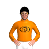 Orange, Black Group One Thoroughbreds Logo, Seams Sleeves, Logo Cap