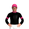Black, Pink Collar And Armbands, Pink Cap