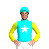 Aqua, White Star, Yellow Sleeves