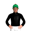 McCauley Tartan, Black Sleeves, Emerald Green Cap, Red Pom Pom