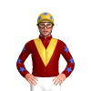 Maroon, Gold Vee And Sleeves, Royal Blue Stars, Gold Cap, Royal Blue Stars