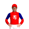 Red, White Gatecrasher, Half Navy Sleeve With Gold Victorian Alliance Logo