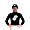 Black, White Dice, Black Cap And White Dice