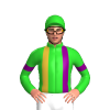 Lime Green, Purple And Gold Braces And Armbands