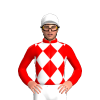 RED, WHITE DIAMONDS, WHITE CAP