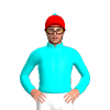 Aqua, Red Cap, Aqua Pom Pom