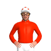 Scarlet, White Cap With Scarlet Spots