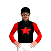 Black, Red Star And Sleeves, Black Star Armbands